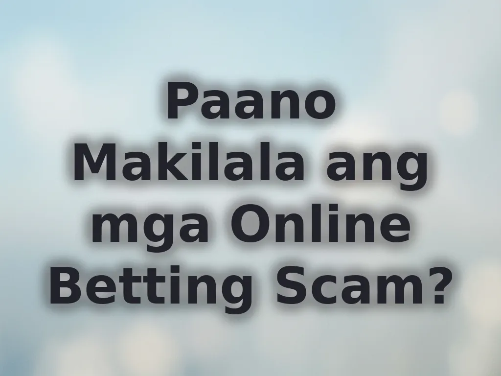 Paano makilala ang online scams
