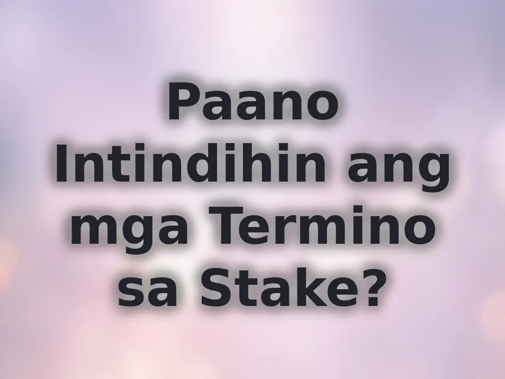 Betting Terms